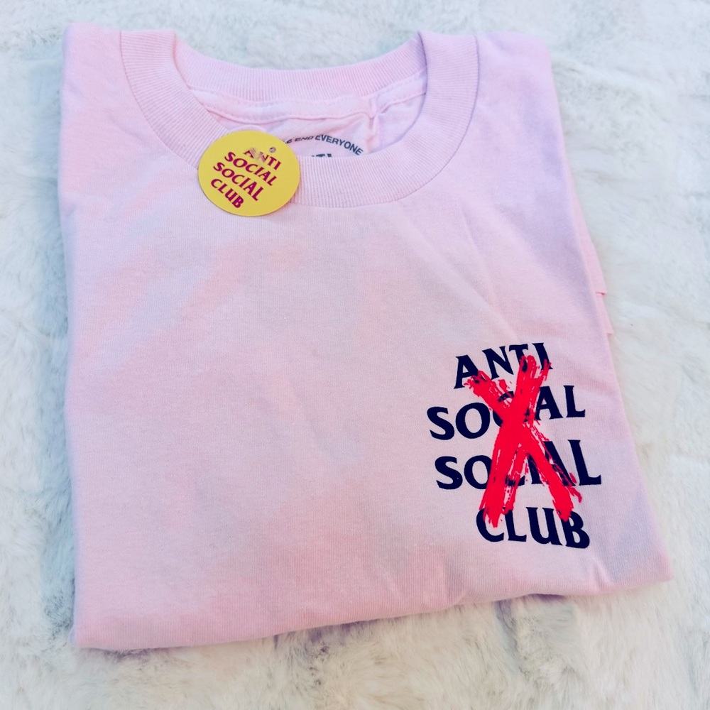 Anti Social Social Club Pink Short Sleeve Tee